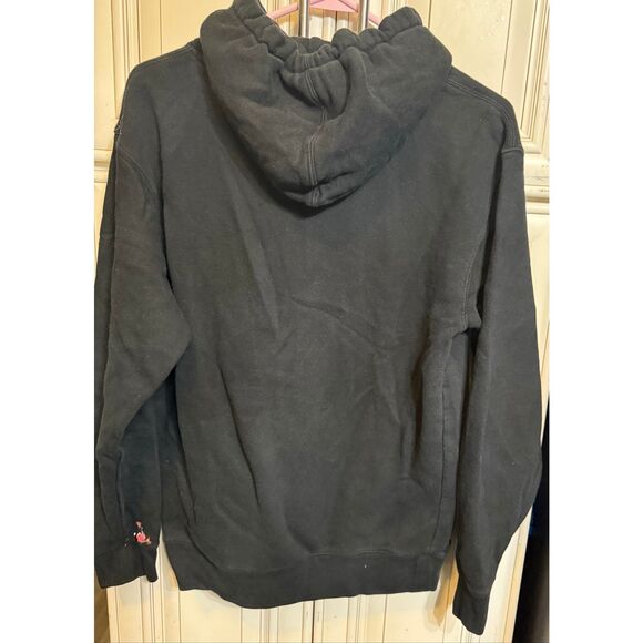 Made Hoops Men's Splatter Paint Logo Pullover Hoodie Sweatshirt Black Small - Picture 4 of 7